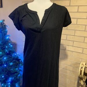 Merona Black Cotton Blend Top